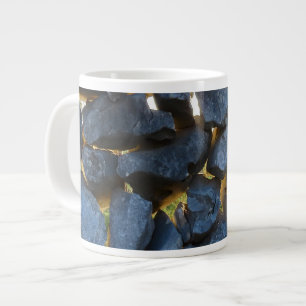 Rustic Croatian Stone Wall Photography  Large Coffee Mug