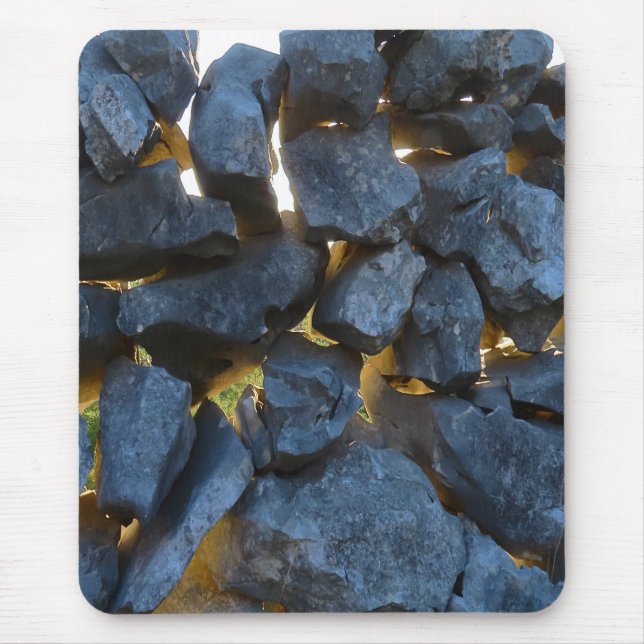 Rustic Croatian Stone Wall Photography  Mouse Pad (Front)