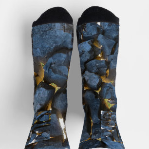 Rustic Croatian Stone Wall Photography  Socks