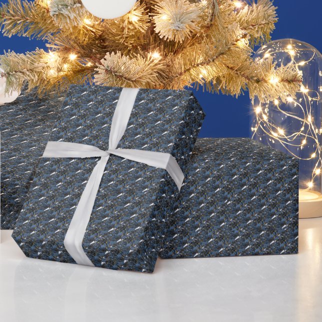 Rustic Croatian Stone Wall Photography  Wrapping Paper (Holidays)