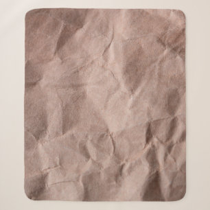 Rustic crumpled paper sherpa blanket