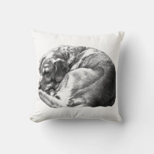 Rustic Curl Throw Pillow