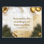Rustic custom text quote ,Christmas & new year  Calendar<br><div class="desc">Elegant gold, white, rose gold marble glitter new year Calendars, invitations and postcards for Christmas and new year celebrations. gift it to your beloved one ……(1)>>> For further customization, please click the "customize further" link and use our design tool to modify this template. (2)>>> If you prefer Different types of...</div>