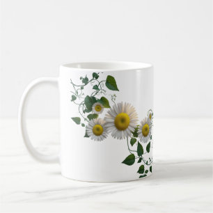 Rustic Daisy Green Ivy Botanical Classic Mug