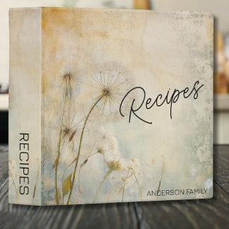 Rustic Dandelions Recipe  Binder