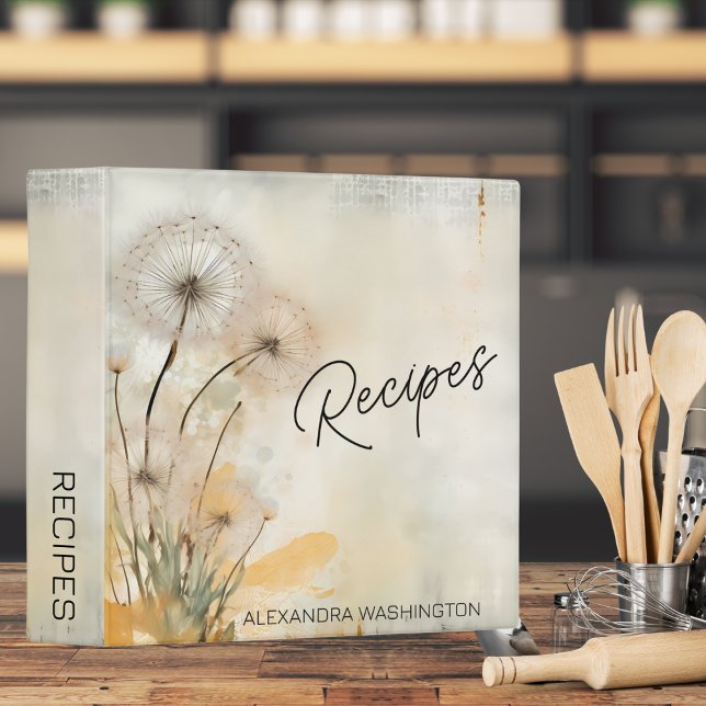 Rustic Dandelions Recipe  Binder (Creator Uploaded)