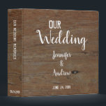 Rustic dark barn wood country Wedding binder<br><div class="desc">Rustic dark barn wood Country wedding Binder. To keep all your wedding memories.
You can easily change the text.
If you need help,  contact me.</div>