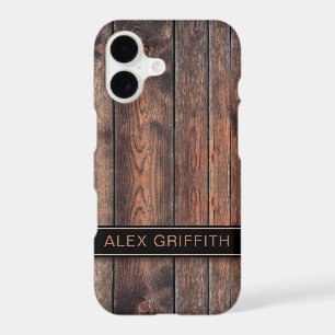 Rustic Dark Brown Faux Wood
