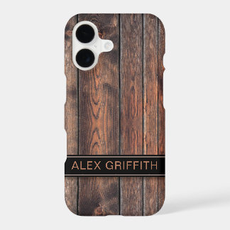 Rustic Dark Brown Faux Wood