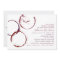 Rustic Dark Red Wine Stain Wedding Bridal Shower