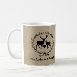 Rustic Deer Customized Coffee Mug