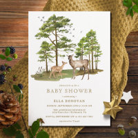 Rustic Deer Fawn | Neutral Woodland Baby Shower