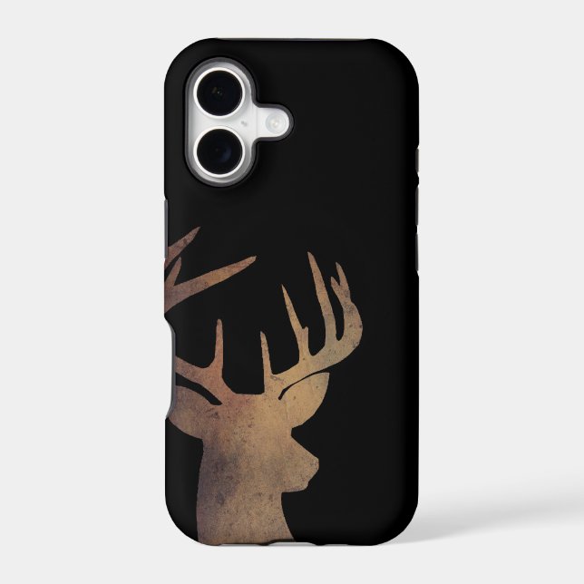 Rustic Deer Head Cell Phone Case (Back)