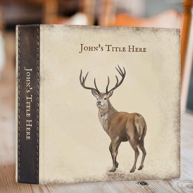 Rustic Deer Hunting Journal Vintage Series Binder (Creator Uploaded)