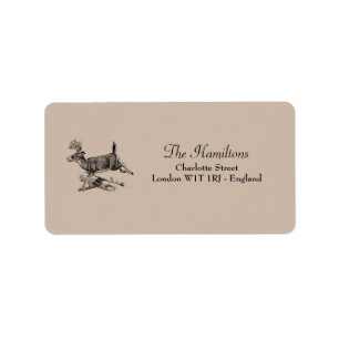 Rustic Deer Woodland Wedding Address Label