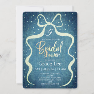 Rustic Denim Bridal Shower Invitation