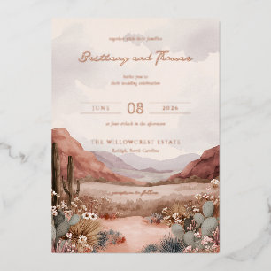 Rustic Desert Landscape with Cacti