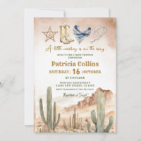 Rustic Desert Succulent Cactus Baby Shower