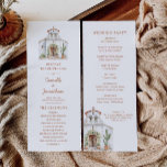 Rustic Destination Wedding Program<br><div class="desc">The Elegant Modern Wedding Program Card is the perfect choice for couples who want to keep things simple yet stylish. This program card features a clean, modern design that is both elegant and sophisticated. The minimalist approach to the design ensures that all the important details are highlighted, while still maintaining...</div>