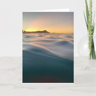 Rustic Diamond Head Hawaii Blank Inside 5x7 Card 
