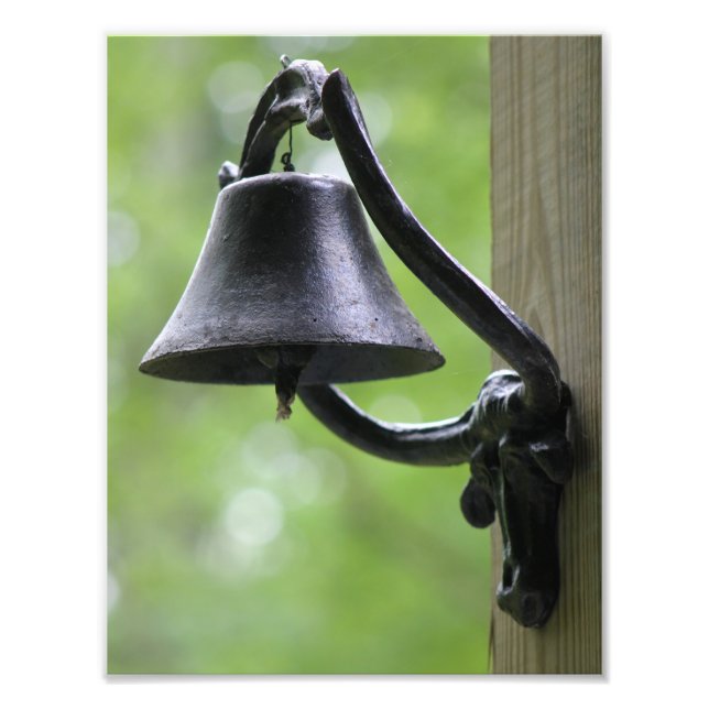 Rustic Dinner Bill with Steer Photo Print (Front)