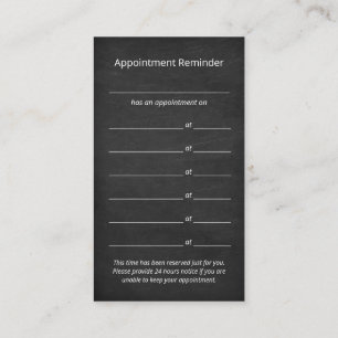 Rustic dog paw print chalkboard logo appointment business card