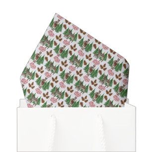 Rustic Donkey Christmas Tissue Paper