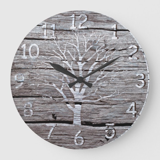 Rustic Driftwood Clock Artwork (Front)
