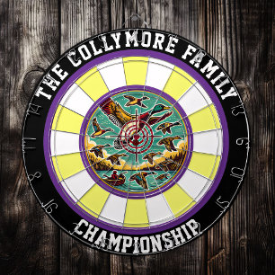 Rustic Ducks in Sky Design Dartboard