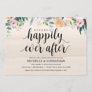 Rustic Dusk Wedding Rehearsal Dinner Invitation