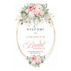Rustic Dusty Pink Floral Eucalyptus Bridal Shower