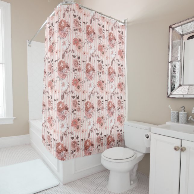 Rustic Dusty Rose Blush Pink Floral (In Situ)