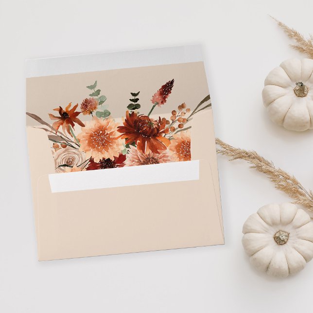 Rustic Earth & Champagne Florals - Beige 2 Envelope (Creator Uploaded)