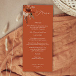 Rustic Earth & Champagne Florals - Terracotta Menu<br><div class="desc">Match your wedding or party invitations or theme with your Beautiful Rustic Earth & Champagne Florals Menus on Terracotta. Hand painted, watercolor florals in watercolor florals in peach, champagne beige, cream, and burgundy terra cotta (terracotta) are the feature in this Rustic Menu. Create yours today by visiting this page. And...</div>