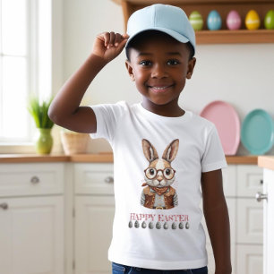 Rustic Easter Wishes: Bunny with Vintage Flair T-Shirt