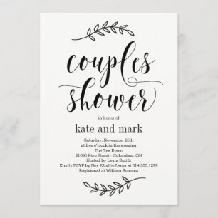 Rustic Elegance Couples Shower Invitation