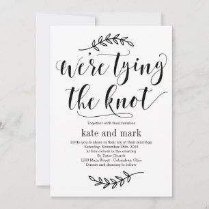 Rustic Elegance EDITABLE COLOR Wedding Invite REC