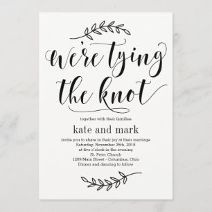 Rustic Elegance Wedding Invitation