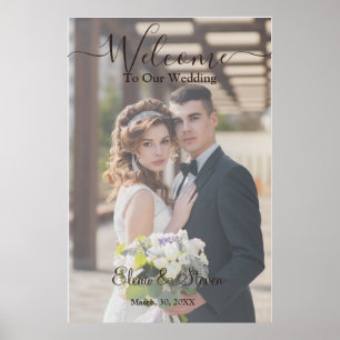 Rustic Elegant 3D Floral Wedding  Poster