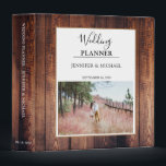 Rustic elegant barn wood photo Wedding Planner Binder<br><div class="desc">Rustic elegant barn wood photo Wedding Planner.
You can add your own photo,  text,  names and create a very personal and unique wedding planner album.</div>