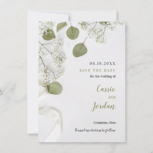 Rustic Elegant Botanical Save the Date