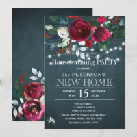 Rustic elegant Christmas housewarming party