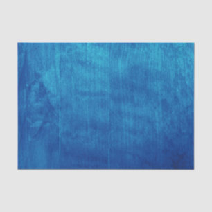 Rustic Elegant Cottage Texture Blue Wood Grain Tissue Paper