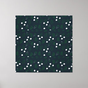 Rustic Elegant Floral Canvas Print