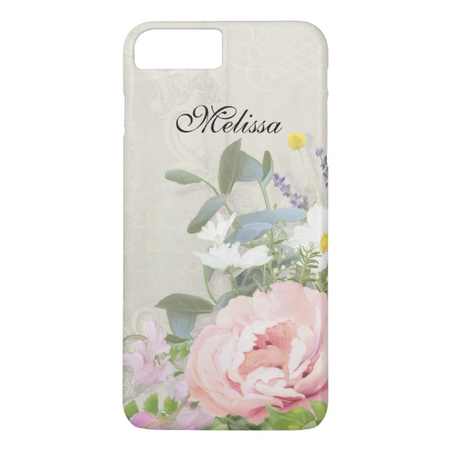 Rustic Elegant Floral Case-Mate iPhone Case (Back)