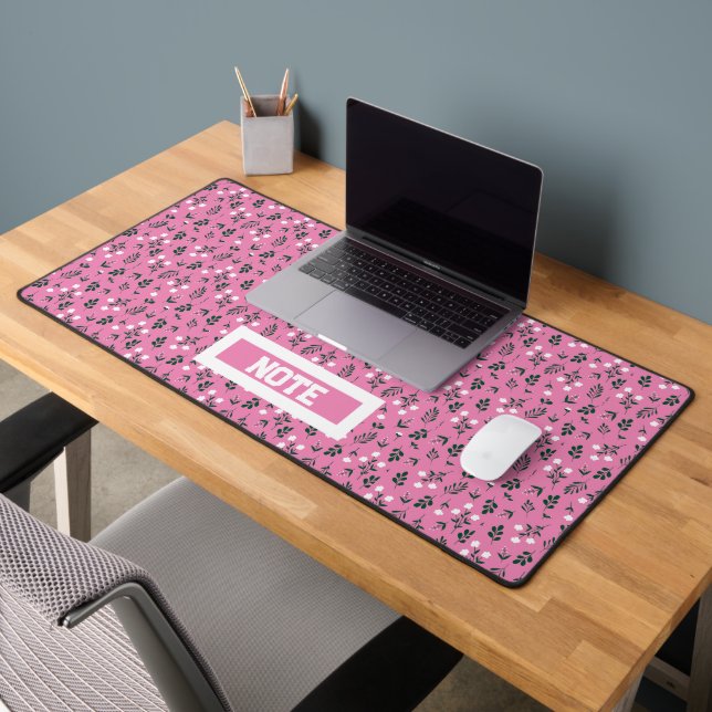 Rustic Elegant  Floral  Pattern Desk Mat (Office 2)