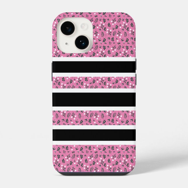 Rustic Elegant  Floral  Pattern iPhone Case (Back)