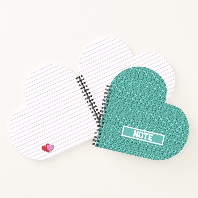 Rustic Elegant  Floral  Pattern Notebook (Inside)