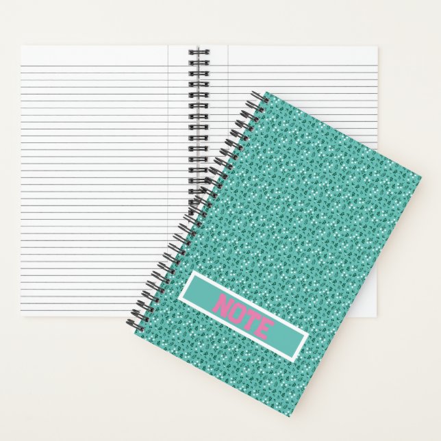 Rustic Elegant  Floral  Pattern Notebook (Inside)