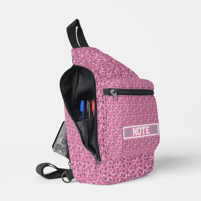 Rustic Elegant  Floral  Pattern Sling Bag (Open)